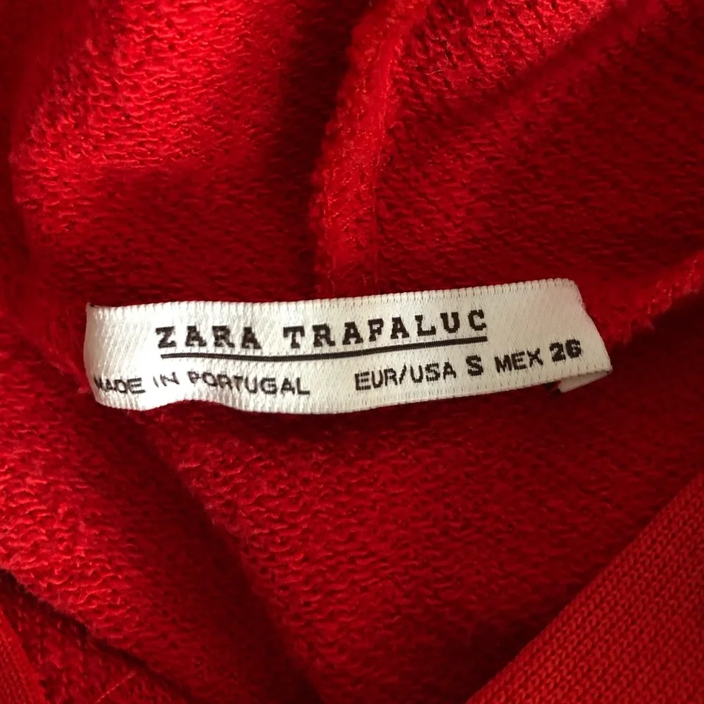 ZARA Red Oversized Hoodie Size S - Picture 12 of 14